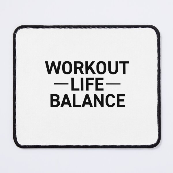 Item preview, Workout life balance, motivational statement quote designed and sold by TrueType.