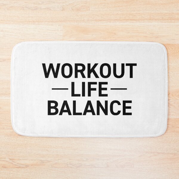 Item preview, Workout life balance, motivational statement quote designed and sold by TrueType.