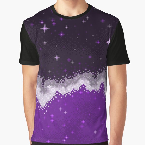 Vista previa del artículo con la obra «Colorblock Galaxy: violeta, gris, blanco, negro», diseñado y vendido por sp8cebit.