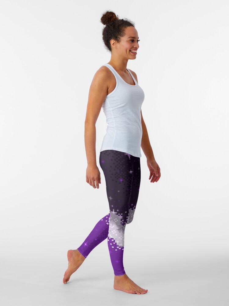 Purple galaxy leggings with purple shirt.