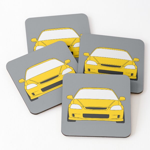 Item preview, Honda Civic 6th generation yellow color designed and sold by EdimDesign.