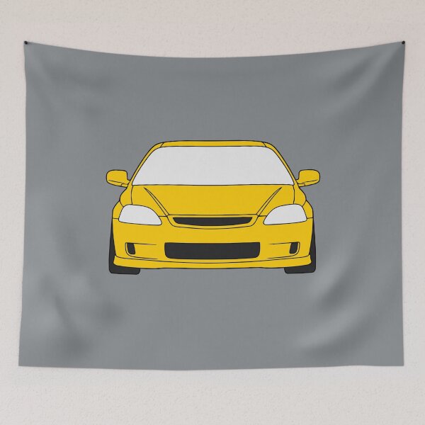 Item preview, Honda Civic 6th generation yellow color designed and sold by EdimDesign.