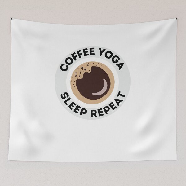 Item preview, Coffee Yoga Sleep Repeat designed and sold by OneDayCollected.