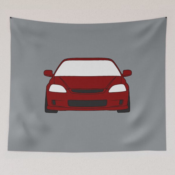 Item preview, Honda Civic 6th generation bordeaux burgundy color designed and sold by EdimDesign.
