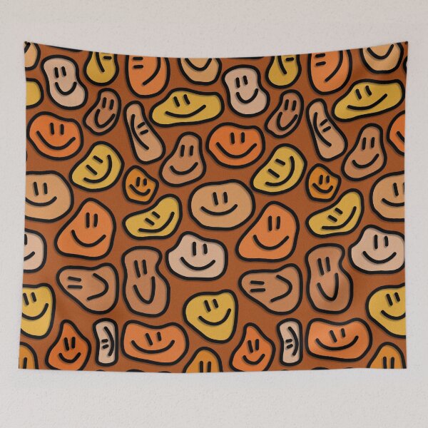 Item preview, Orange Distorted Smiley Faces designed and sold by Ayoub14.