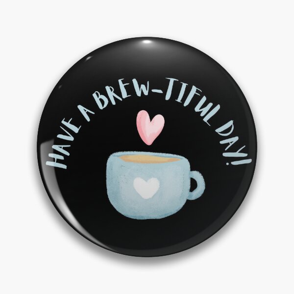 Item preview, Blue Coffee Cups-Have a brew-tiful day designed and sold by Lumia Creations.