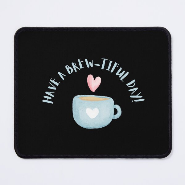 Item preview, Blue Coffee Cups-Have a brew-tiful day designed and sold by Lumia Creations.