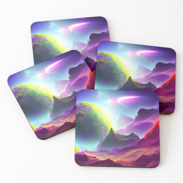 Item preview, Vibrantly Colored Mountains On Another World designed and sold by SapphireMyst.