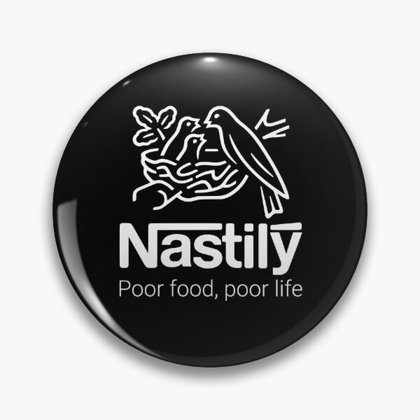 Item preview, Nastily: Poor food, poor life (for black background) designed and sold by DrMiguelokito.