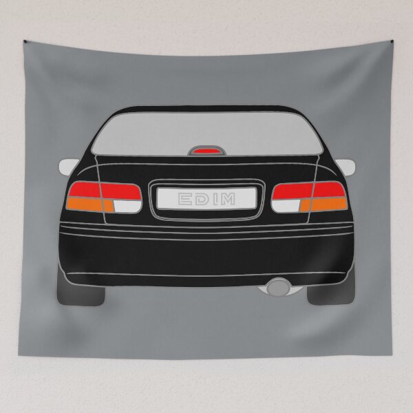 Item preview, Honda Civic EJ EK EN coupe black color designed and sold by EdimDesign.