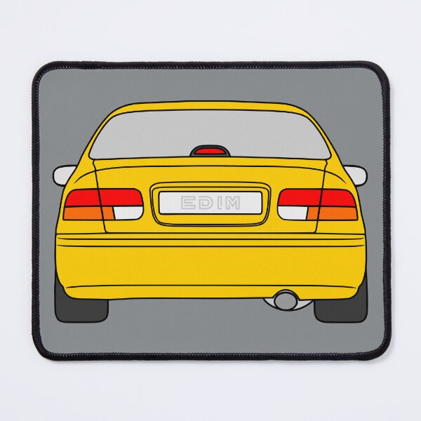 Item preview, Honda Civic EJ EK EN coupe yellow color designed and sold by EdimDesign.