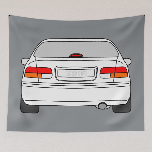 Item preview, Honda Civic EJ EK EN coupe white color designed and sold by EdimDesign.