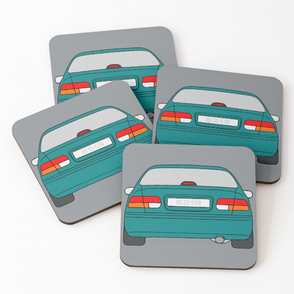 Item preview, Honda Civic EJ EK EN coupe turquoise color designed and sold by EdimDesign.