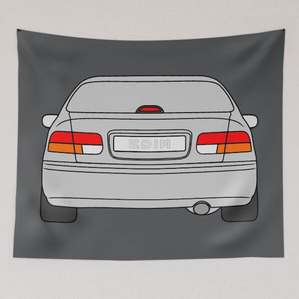 Item preview, Honda Civic EJ EK EN coupe silver color designed and sold by EdimDesign.