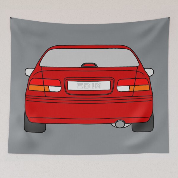 Item preview, Honda Civic EJ EK EN coupe red color designed and sold by EdimDesign.