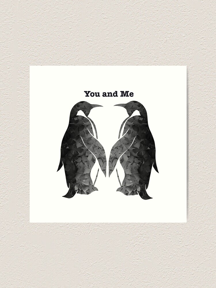 テネシー野郎2 原画penguin art2 Two penguins (Black and White)