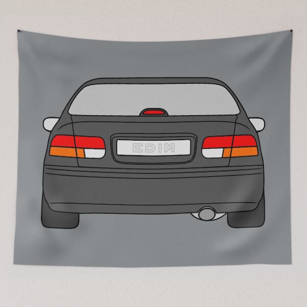 Item preview, Honda Civic EJ EK EN coupe dark gray color designed and sold by EdimDesign.