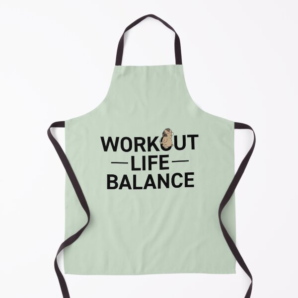 Item preview, Workout life balance, motivational statement quote with pug and jump rope designed and sold by TrueType.
