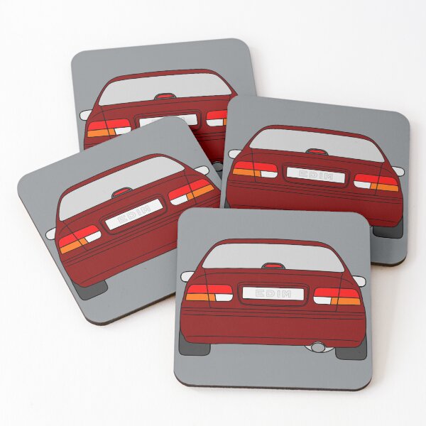 Item preview, Honda Civic EJ EK EN coupe bordeaux color designed and sold by EdimDesign.