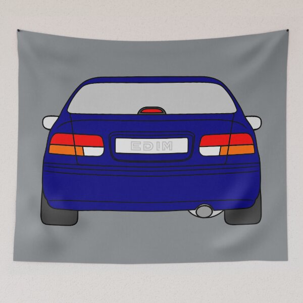 Item preview, Honda Civic EJ EK EN coupe dark blue color designed and sold by EdimDesign.