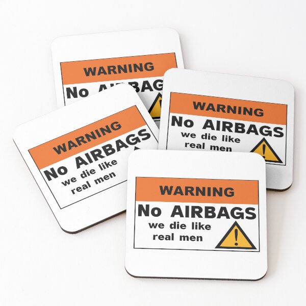 Item preview, No Airbags We Die Linke Real Men designed and sold by Freddy501  ⭐⭐⭐⭐⭐.