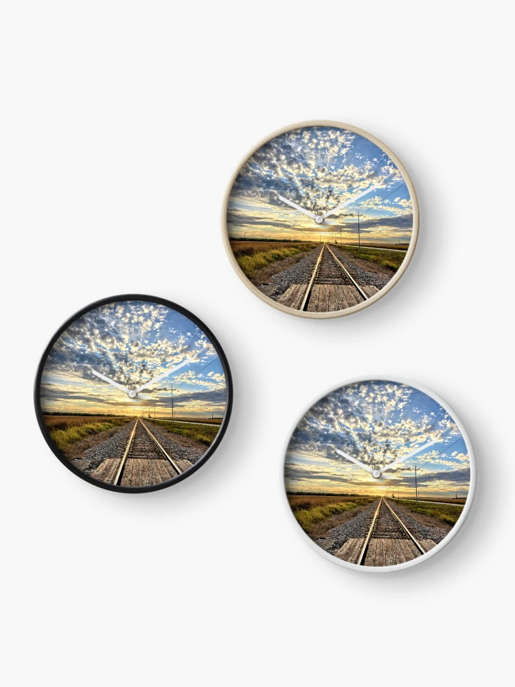Thumbnail 3 of 4, Clock, Rail Rise designed and sold by LynyrdSky.