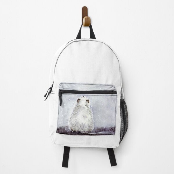 Item preview, Cat it snow. Watercolor White Furry Feline illustration designed and sold by Wolshebnaja.