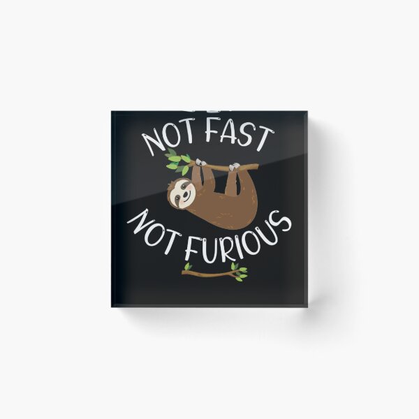 Item preview, Not Fast Not Furious Sloth designed and sold by Alice-Stewart.
