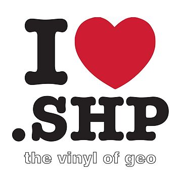 Artwork thumbnail, I <3 .shp, the vinyl of geo by atanasentchev
