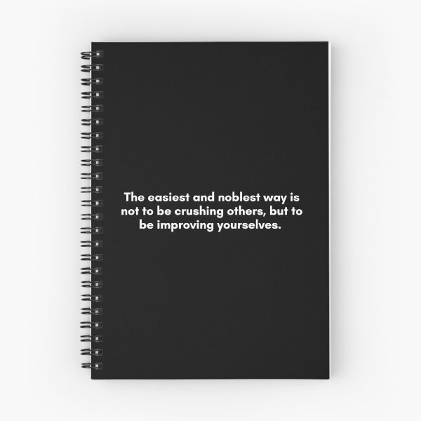 Item preview, The easiest and noblest way is not to be crushing others, but to be improving yourselves.  | Philosophy Quote from Socrates | White and Black designed and sold by Philosopherous.