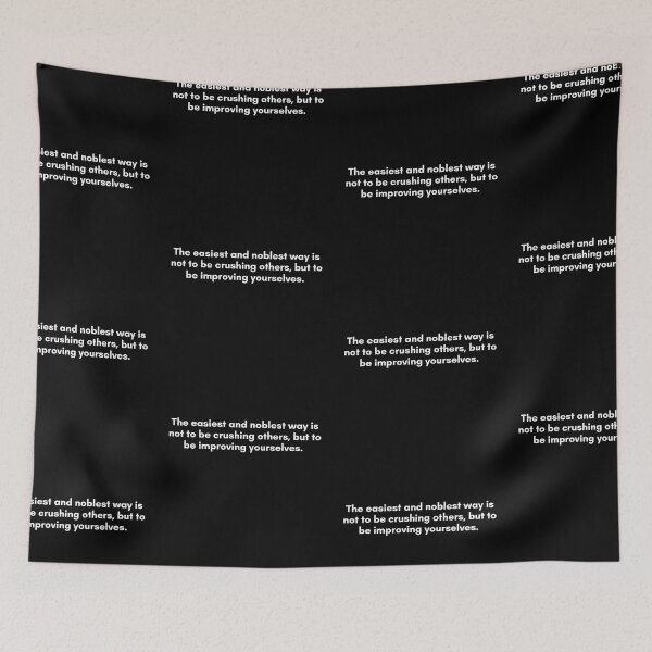 Item preview, The easiest and noblest way is not to be crushing others, but to be improving yourselves.  | Philosophy Quote from Socrates | White and Black designed and sold by Philosopherous.