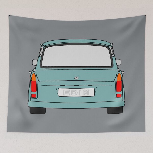 Item preview, Trabant 601S pastel blue color designed and sold by EdimDesign.