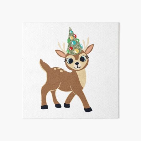 Item preview, Retro Christmas Merry and Bright  reindeer  designed and sold by Charity Schmidt.
