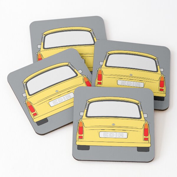 Item preview, Trabant 601S pastel yellow color designed and sold by EdimDesign.