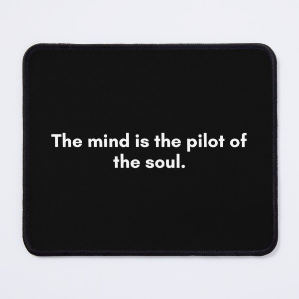 Item preview, The mind is the pilot of the soul | Philosophy Quote from Socrates | White and Black designed and sold by Philosopherous.
