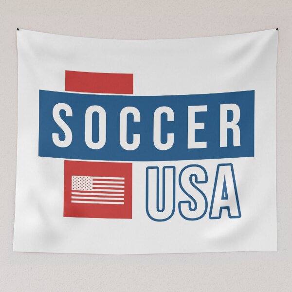 Item preview, Soccer USA (red,white and blue) designed and sold by Numero14.