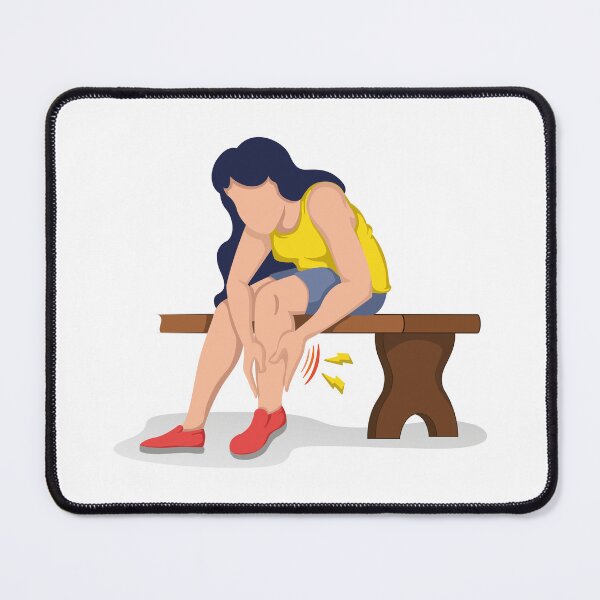 Item preview, illustration person with symptoms of cramp, peripheral neuropathy, numbness and tingling designed and sold by LucianoCosmo.