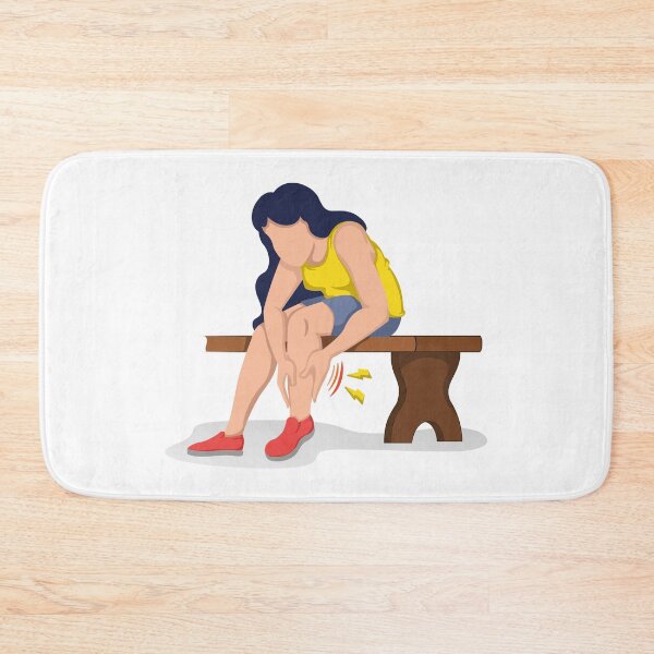 Item preview, illustration person with symptoms of cramp, peripheral neuropathy, numbness and tingling designed and sold by LucianoCosmo.