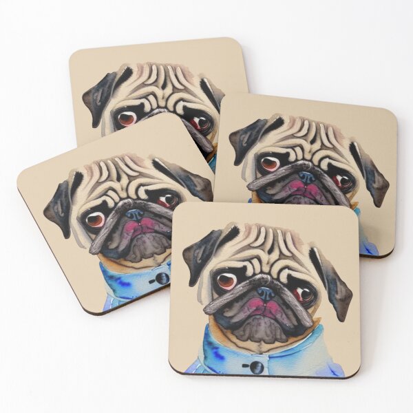 Item preview, Funny Pug, funny pug art, cute pug, pug humour,funny pug gift, pug lover gift designed and sold by Artsareus.