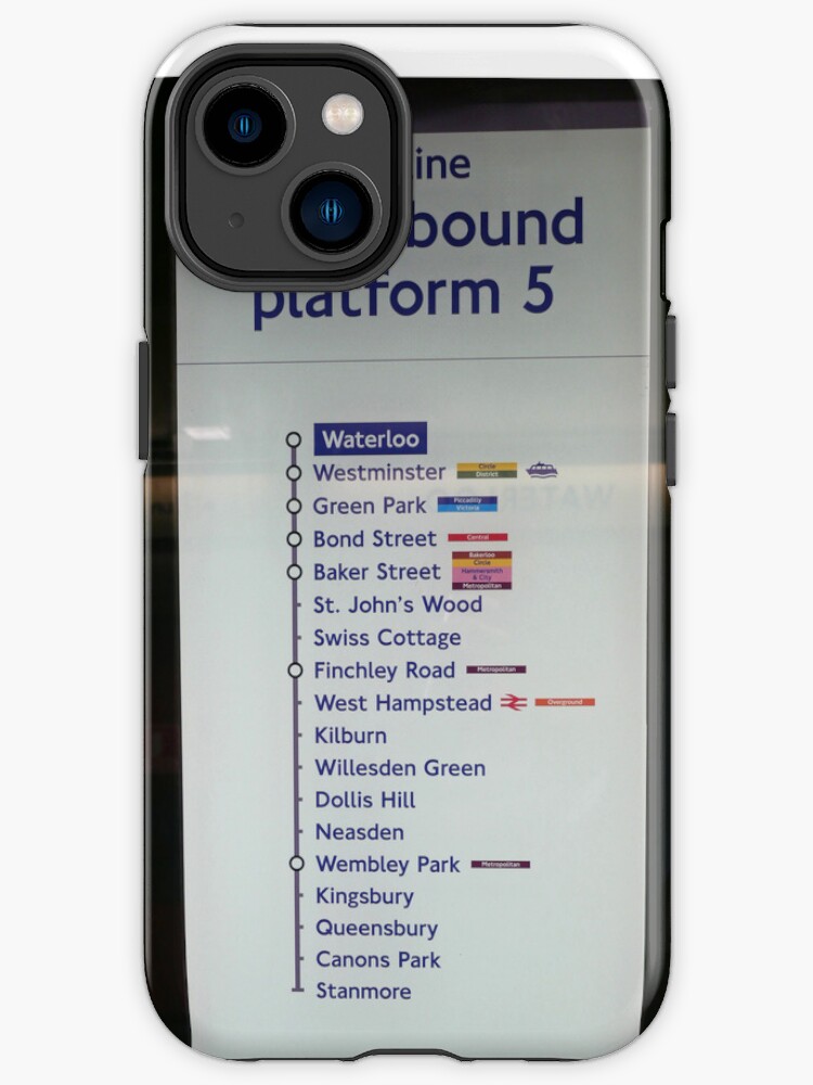 Thumbnail 1 of 4, iPhone Case, London Underground: Jubilee Line Westbound designed and sold by santoshputhran.