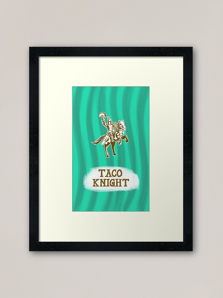 Alternate view of Taco Knight Framed Art Print