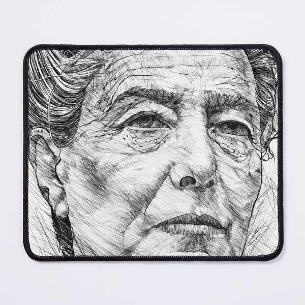 Item preview, SIMONE DE BEAUVOIR pencil portrait .1 designed and sold by lautir.