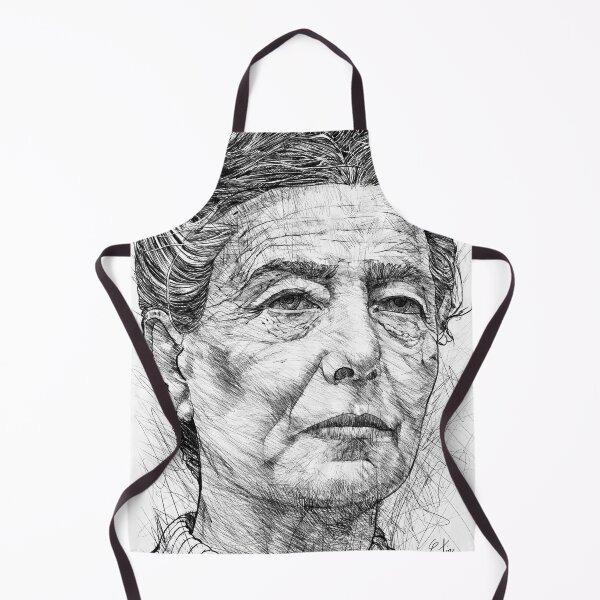 Item preview, SIMONE DE BEAUVOIR pencil portrait .1 designed and sold by lautir.