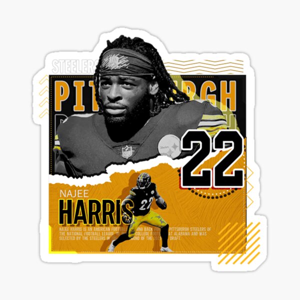 Najee Harris steelers Fake Craft Beer Label Sticker 