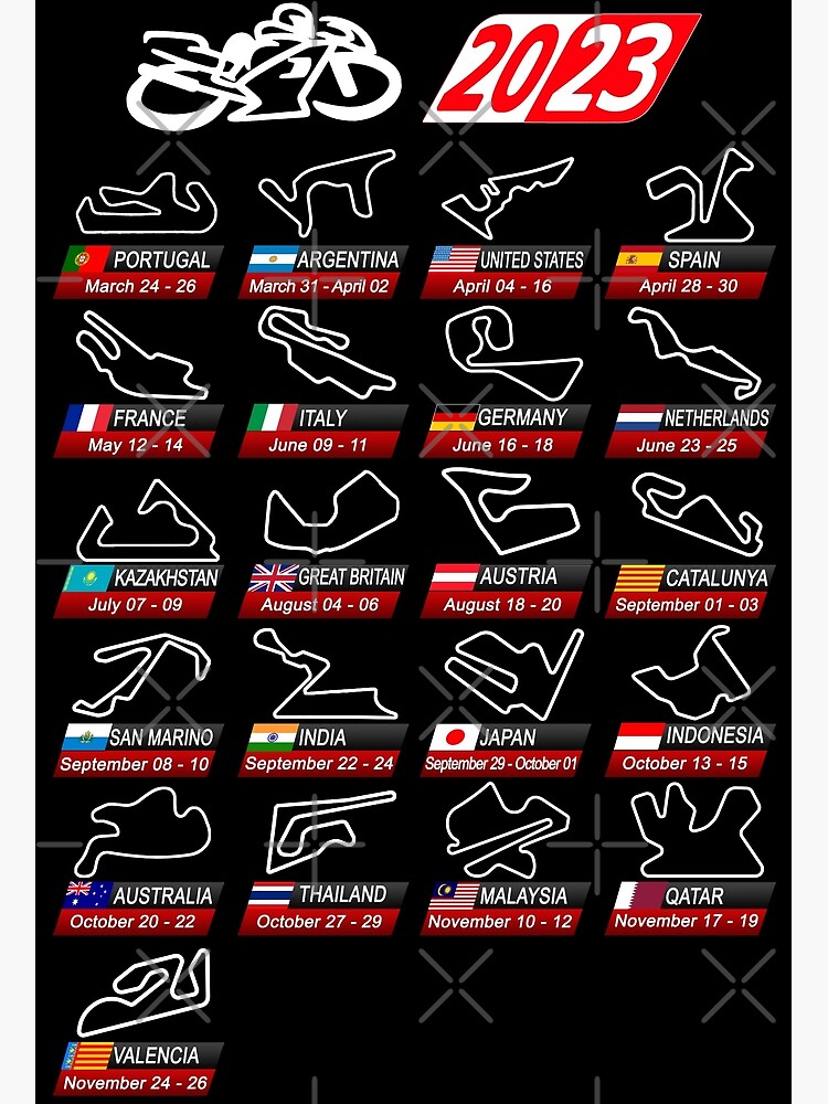2023 MotoGP™ calendar: countries, circuits & dates