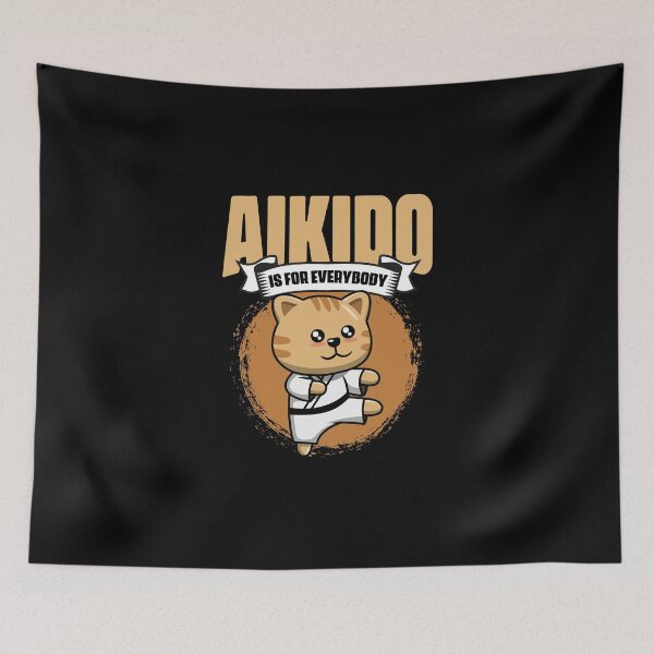 Artikelvorschau, Kawaii Katzen-Aikido-Kampfkünstler Coz Aikido ist für jedermann entworfen und verkauft von Nessshirts.