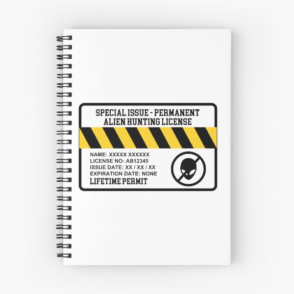 Item preview, Special Issue License Permit Alien Hunting designed and sold by anghelapparel.