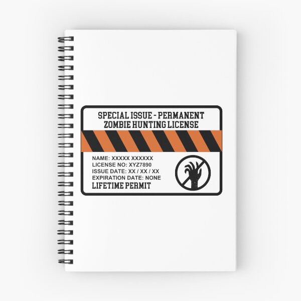 Item preview, Special Issue License Permit Zombie Hunting designed and sold by anghelapparel.