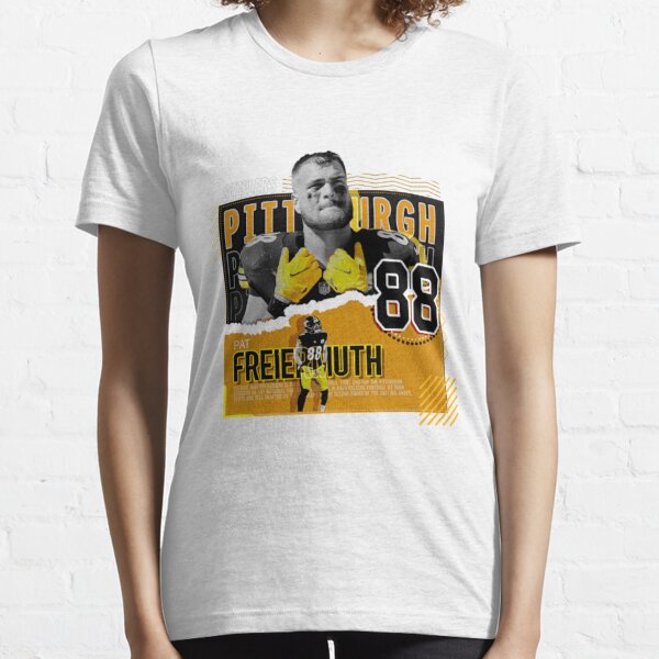 Pat Freiermuth Pittsburgh Steelers Men's by One Color T-Shirt - Ash