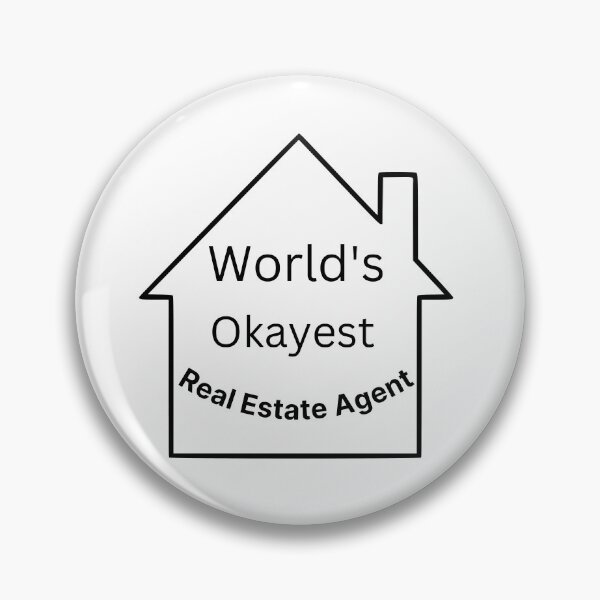 Item preview, World's Okayest Real Estate Agent designed and sold by LYNNEAPUGH.